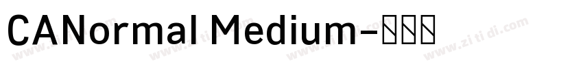 CANormal Medium字体转换